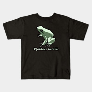 Mint Poison Dart Frog Phyllobates terribilis Kids T-Shirt